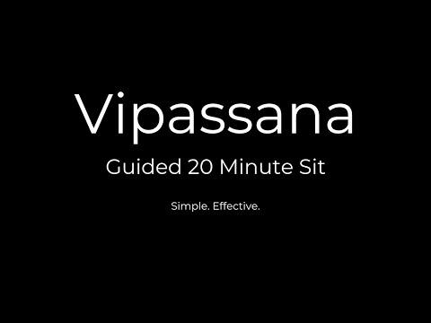 Vipassana Meditation Guided 20 Minute Sit